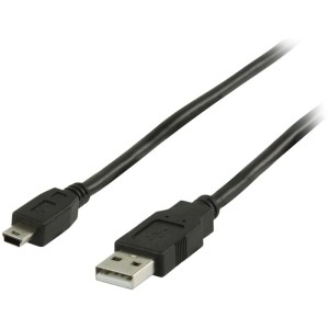 VLCP 60300B 1,00m USB A MALE -USB MINI 5DIN