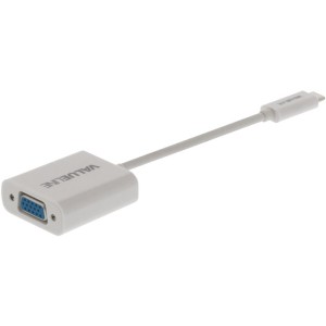 VLCP 64850W 0.20 USB-C-Adapter USB-C-Stecker - VGA-Buchse Weiß