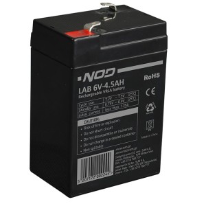 NOD LAB 6V4.5AH LEAD ACID BATTERY