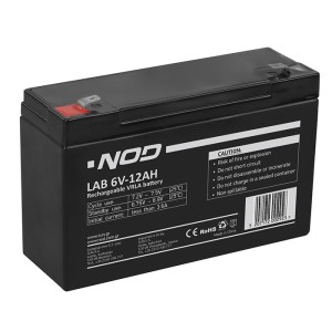 BATTERIA AL PIOMBO NOD LAB 6V12AH