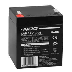 NOD LAB 12V5AH LEAD ACID BATTERY