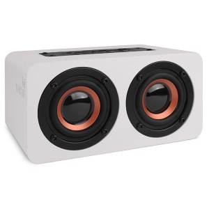 NOD RnB CONCERT Altavoz de Madera Bluetooth 2x5W, Color Blanco