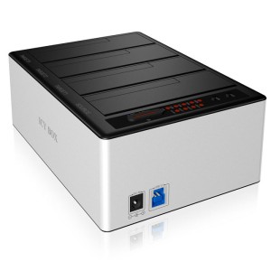 ICY BOX IB-141CL-U3 DOCKINGSTATION, 4x SATA 2,5 / 3,5 USB 3.0 ALUMINIUM / 20919