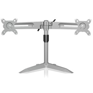 IB-AC638 DUAL MONITOR STAND UP TO 24 SILVER /70557
