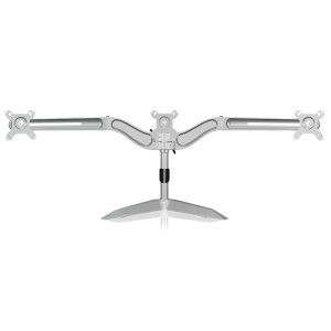 IB-AC639 TRIPLE MONITOR STAND HASTA 24 PLATA / 70558