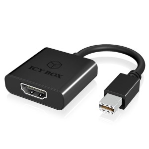ICY BOX IB-AC538 Mini DP 1.1 auf HDMI 1.3 Adapter, schwarz / 60056