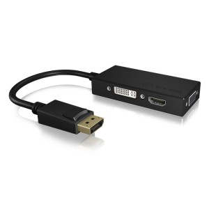 ICY BOX IB-AC1031 ADAPTER DP AUF HDMI / DVI-D / VGA / 60233