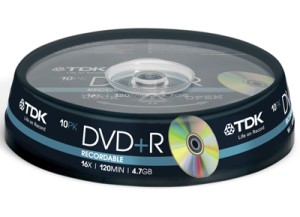 TDK DVD+R 10 TEMAXIA