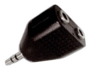 ADAPTADOR ULTIMAX 3.5mm² ESTÉREO / 2X3.5mm² ESTÉREO HEMBRA AU1511 UNI