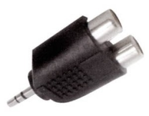 ADAPTADOR ULTIMAX 3.5mm² ESTÉREO / 2XRCA HEMBRA AU1522 UNI