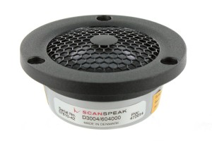 SCANSPEAK D3004 / 604000 Tweeter a cupola in berillio da 26 mm 4 ohm