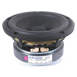 ScanSpeak 15W / 4531G00 148mm 100Watt Mid / Woofer 87 db 4 Ohm