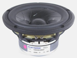 ScanSpeak 15W / 8530K01 148 mm 100 Watt 87,5 db 8Ω RIVELATORE MIDWOOFER