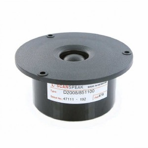 Tweeter de cúpula ScanSpeak D2008 / 851100 92 mm 150 vatios 90 db 8 Ω