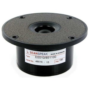 SCANSPEAK D2010 / 851100 98 mm 150 Watt 90 db 8Ω dome tweeter