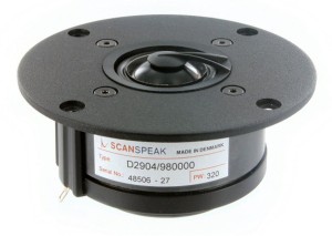 ScanSpeak D2904/980000 Aluminium Dome Tweeter 104,5 mm 160 Watt  90 db  4Ω