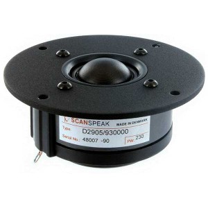 ScanSpeak D2905 / 930000 soft dome 6 Ω 104,5 mm 150 Watt 90 db