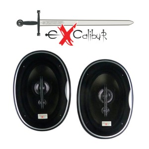Excalibur X69.33 6x9 inch oval car speaker set