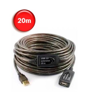 USB extension cable with integrated amplifier 20m - 480mbp / s