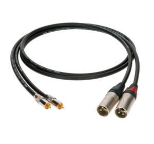 Cable KLOTZ ALPM006 2 x XLR macho en RCA, longitud 60cm