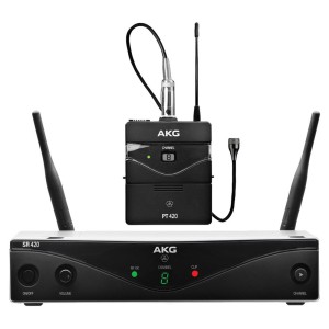 AKG WMS 420 PRESENTER Set Band A Sistema laminato wireless 8 frequenze