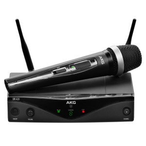 AKG WMS 420 VOCAL Sistema inalámbrico de mano de 8 frecuencias para cantar y hablar