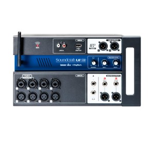 Consola de mezclas digital SOUNDCRAFT UI-12 de 8 micrófonos controlada por tableta / PC / teléfono inteligente, enrutador Wi-Fi integrado