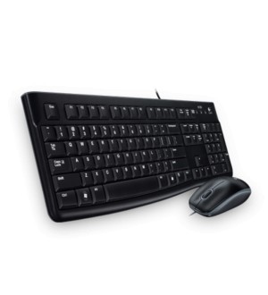 Logitech Desktop MK120 Σετ Πληκτρολόγιο & Ποντίκι Ενσύρματο