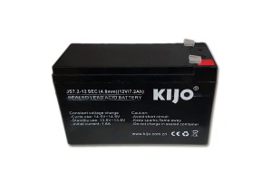 KIJO, JS7.2-12S, Lead Battery 12V 7.2A