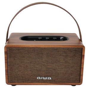 Aiwa MIX150/BR Retro Plus Altavoz Bluetooth 80W con Autonomía hasta 14 horas Marrón