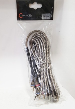 Conchord TS-5 Kabel 2 x Cinch Stecker - 2 x Cinch Stecker 5m mit Fernbedienung