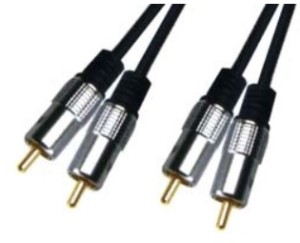 CAVO AUDIO 2RCA-2RCA BLU ORO 3.0m APA2003 D&S (01.037.0284)