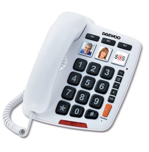 Teléfono fijo Daewoo DTC-760 adecuado para personas mayores