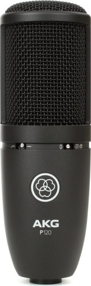 AKG PERCEPTION 120 ΠΥΚΝΩΤΙΚΟ ΜΙΚΡΟΦΩΝΟ ΜΕΓΑΛΟΥ ΔΙΑΦΡΑΓΜΑΤΟΣ ΜΑΥΡΟ