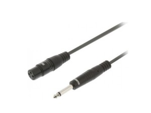 Sweex SWOP15120E Cable XLR female - 6.3mm male 5m