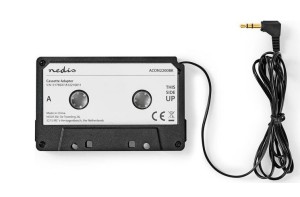 NEDIS ACON2200BK - 0319 Adapterkassette mit 3,5 mm Stecker für Auto Kassettenplayer