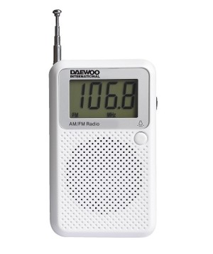 DAEWOO DRP-115 Φορητό Ψηφιακό Ραδιόφωνο Λευκό