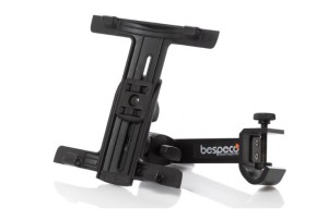 Bespeco TAB130 Tablet Stand for Microphone Stand Color Black