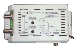 MISTRAL L1x112 (0242) Ενισχυτής Κεντρικής Κεραίας 40dB