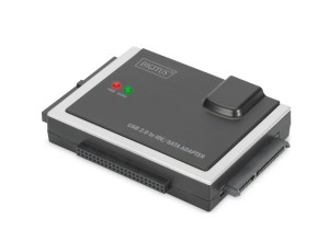 Digitus DA-70148-4 USB 2.0 Adapter für HDDs, SSDs 2,5 / 3,5 Ide & SATA Bis zu 3TB
