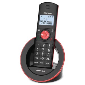 DAEWOO DTD-1400 Cordless Telephone Technology DECT Red