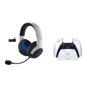Razer Legendary Duo Bundle for PlayStation – Kaira Wireless Headset and Quick Charging Stand for PS5