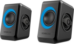 Sonic Gear Quatro 2 Computer Speakers 2.0 with 6W Power in Black Color