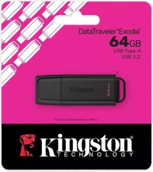 Kingston Technology Datatraveler 64gb Portable Usb 3.2 Gen 1 Exodia Black Dtxg2/64gb