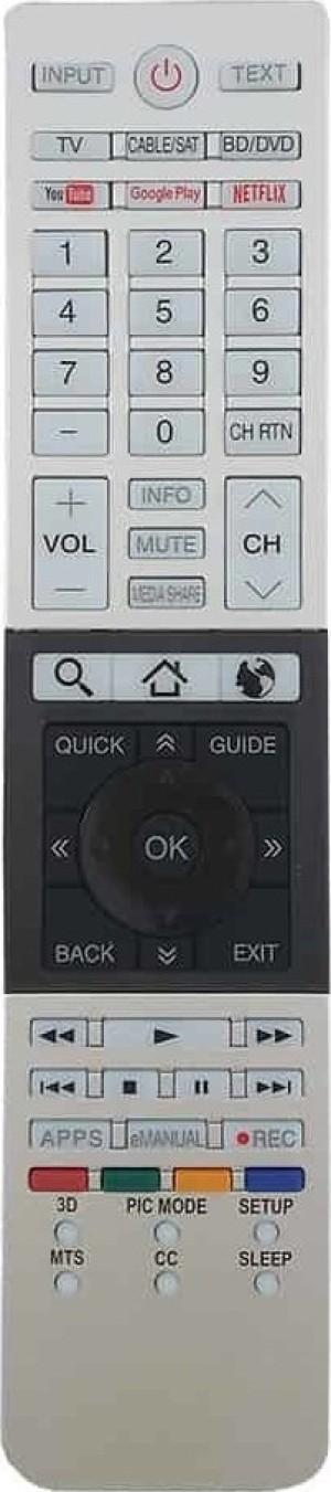 L1328 Compatible Remote Control for Toshiba LED TV