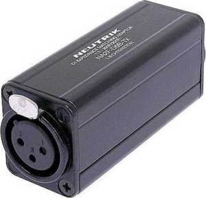 NEUTRIK NA2F-D0B-TX ADAPTER UNBALANCED-BALANCED SCHWARZ