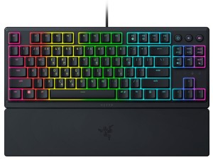 RAZER ORNATA V3 TENKEYLESS - Teclado para juegos de membrana Mecha - Perfil bajo - TECLAS RECUBIERTAS UV - GR