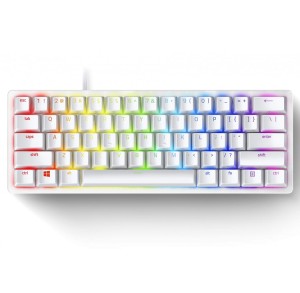 RAZER HUNTSMAN MINI MERCURY ED. - 60% LINEAR RED OPTO MECHANICAL SWITCH GAMING KEYBOARD - US LAYOUT