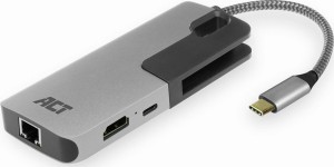 Intronics ACT Type-C to HDMI / RJ45 / 3x USB-A / USB-C Docking Station