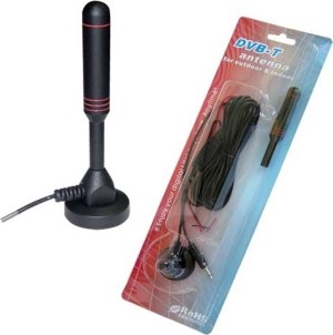 Antena magnética para coche VHF - UHF con amplificador, CAT-017